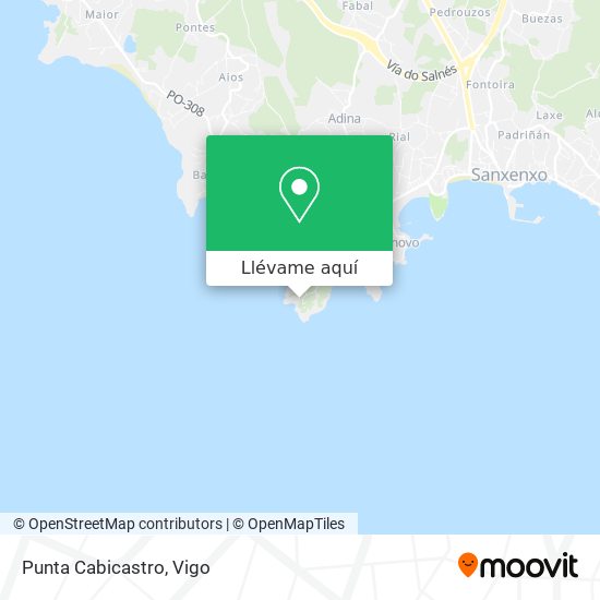 Mapa Punta Cabicastro