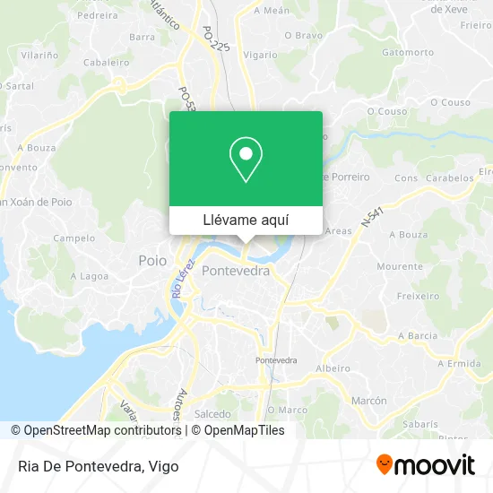 Mapa Ria De Pontevedra