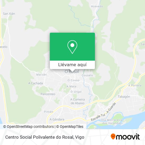 Mapa Centro Social Polivalente do Rosal