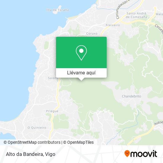 Mapa Alto da Bandeira