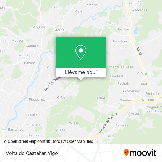 Mapa Volta do Castañar