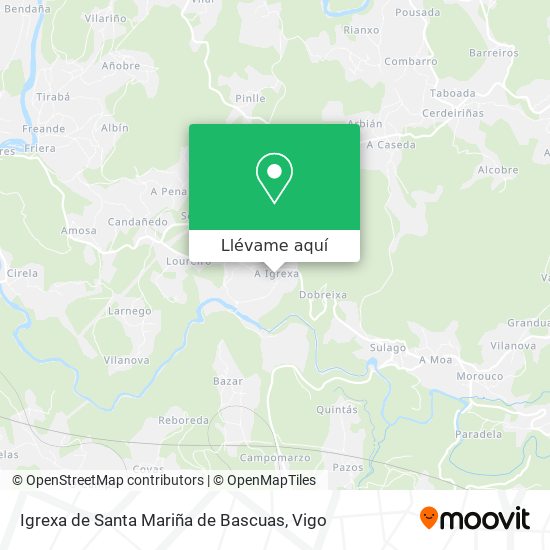 Mapa Igrexa de Santa Mariña de Bascuas