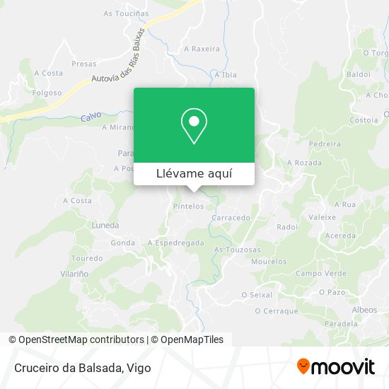 Mapa Cruceiro da Balsada