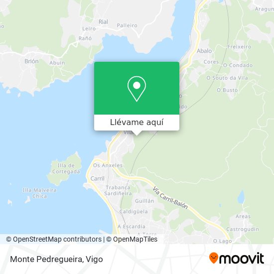 Mapa Monte Pedregueira