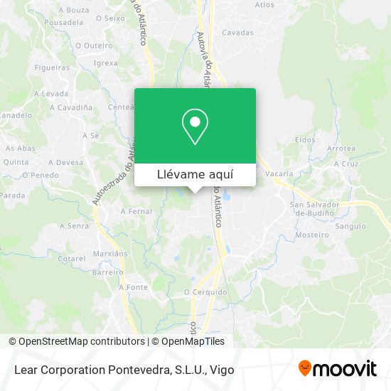 Mapa Lear Corporation Pontevedra, S.L.U.