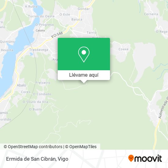 Mapa Ermida de San Cibrán