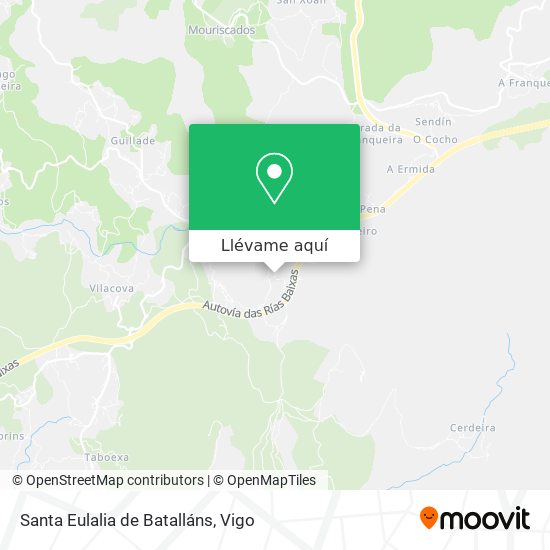 Mapa Santa Eulalia de Batalláns