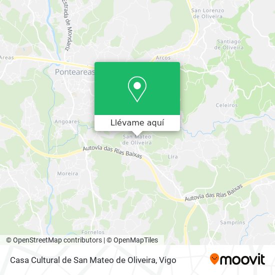 Mapa Casa Cultural de San Mateo de Oliveira