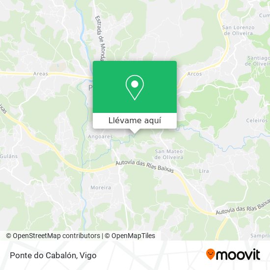 Mapa Ponte do Cabalón