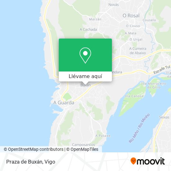 Mapa Praza de Buxán