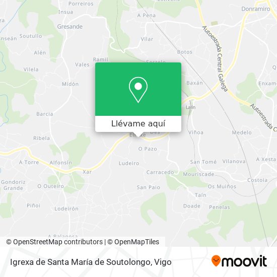 Mapa Igrexa de Santa María de Soutolongo