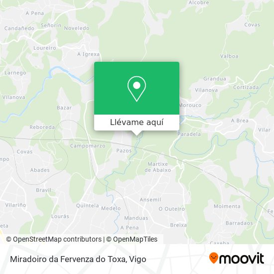 Mapa Miradoiro da Fervenza do Toxa