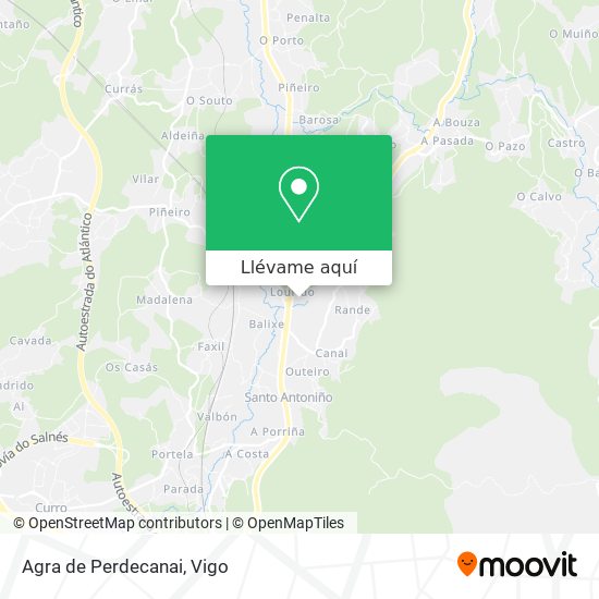 Mapa Agra de Perdecanai