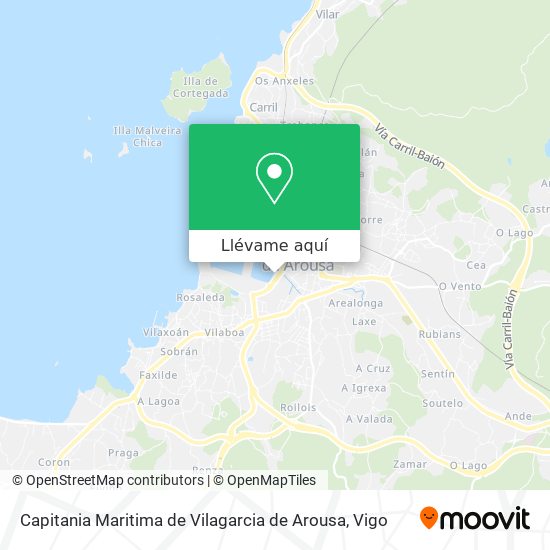 Mapa Capitania Maritima de Vilagarcia de Arousa