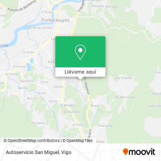 Mapa Autoservicio San Miguel