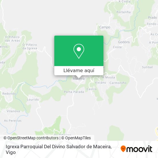 Mapa Igrexa Parroquial Del Divino Salvador de Maceira