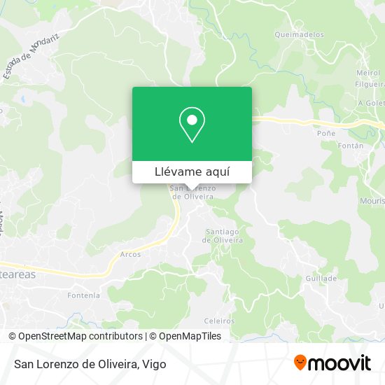 Mapa San Lorenzo de Oliveira