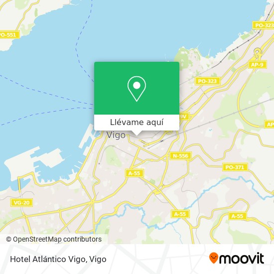 Mapa Hotel Atlántico Vigo