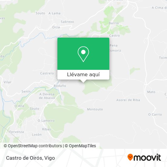 Mapa Castro de Oirós