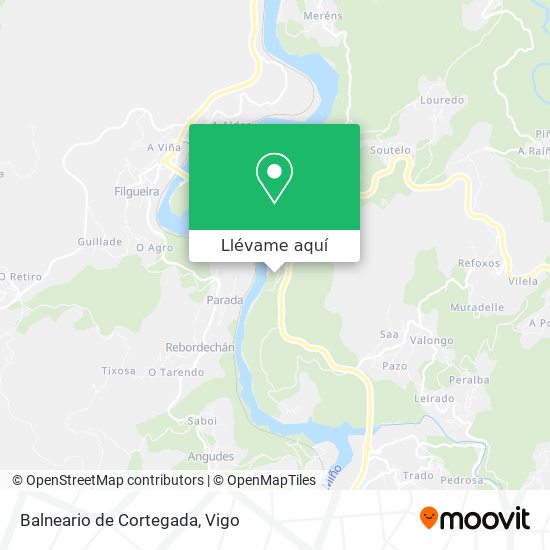 Mapa Balneario de Cortegada