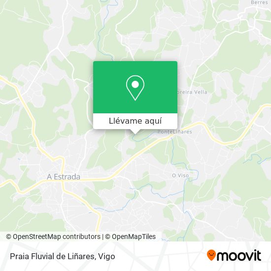 Mapa Praia Fluvial de Liñares