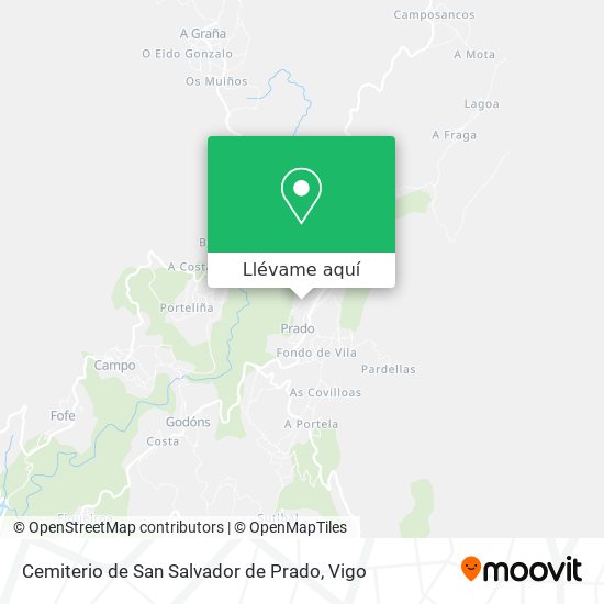 Mapa Cemiterio de San Salvador de Prado