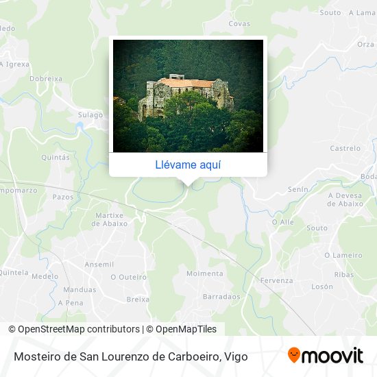 Mapa Mosteiro de San Lourenzo de Carboeiro