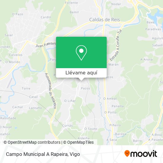 Mapa Campo Municipal A Rapeira