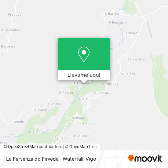 Mapa La Fervenza do Firveda - Waterfall