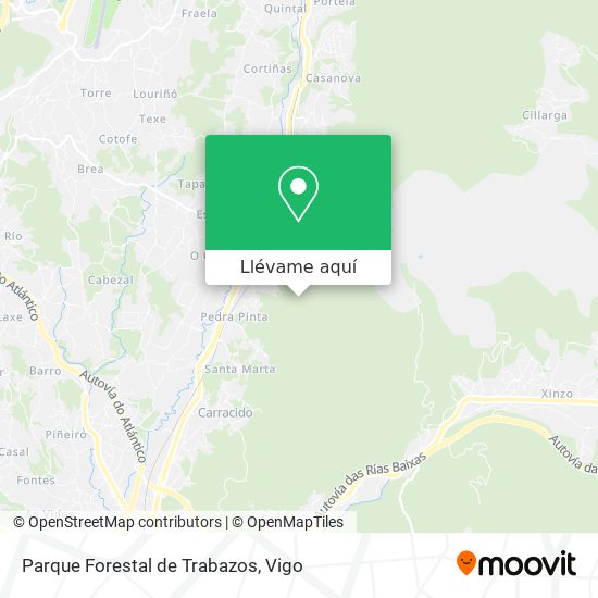 Mapa Parque Forestal de Trabazos