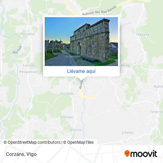 Mapa Corzáns