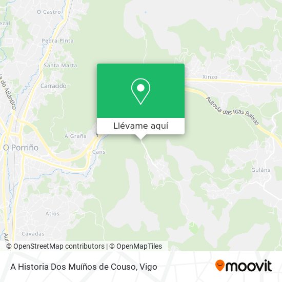 Mapa A Historia Dos Muíños de Couso