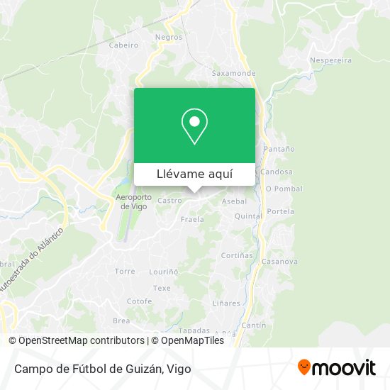 Mapa Campo de Fútbol de Guizán