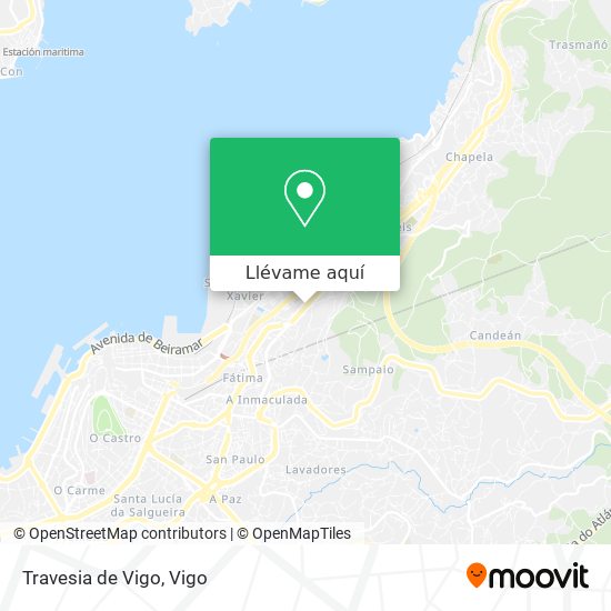 Mapa Travesia de Vigo