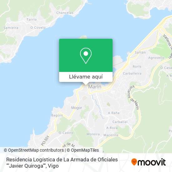 Mapa Residencia Logística de La Armada de Oficiales ""Javier Quiroga""