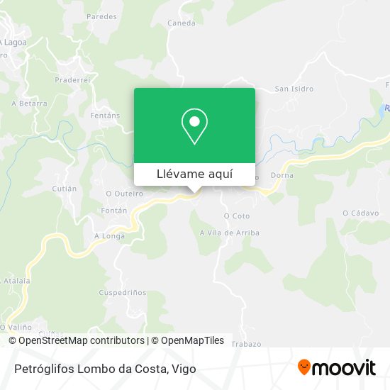 Mapa Petróglifos Lombo da Costa