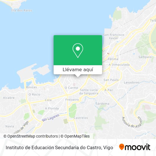 Mapa Instituto de Educación Secundaria do Castro