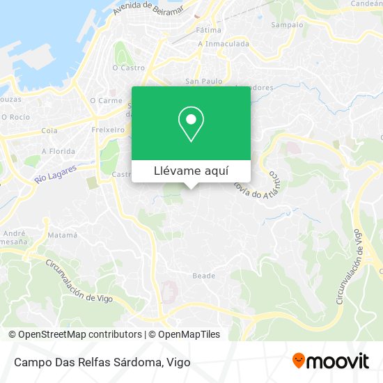 Mapa Campo Das Relfas Sárdoma