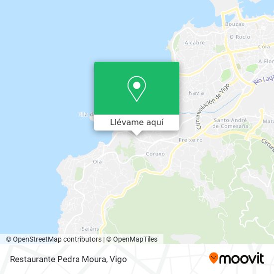 Mapa Restaurante Pedra Moura