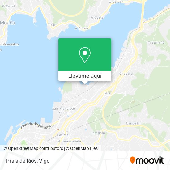 Mapa Praia de Ríos