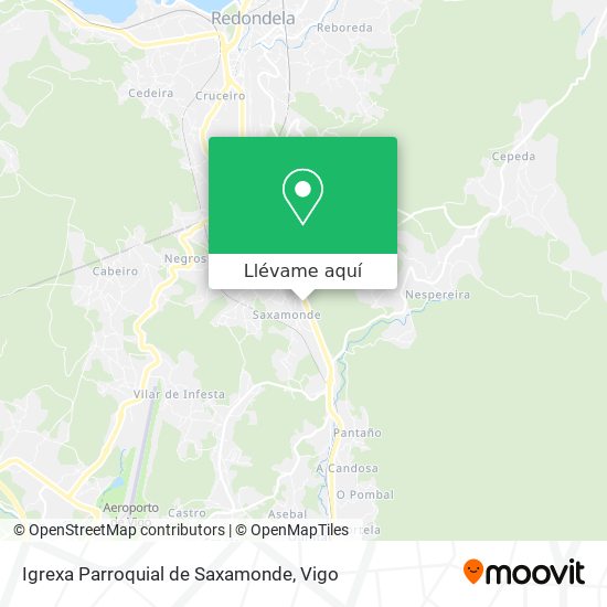 Mapa Igrexa Parroquial de Saxamonde