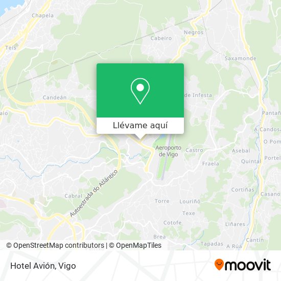 Mapa Hotel Avión