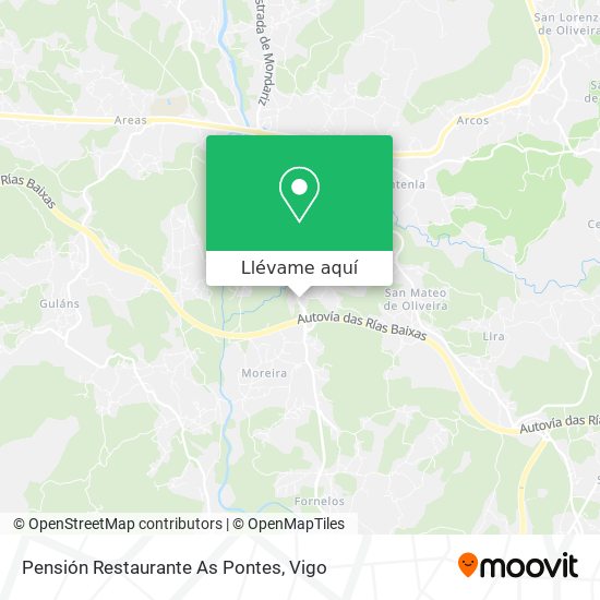 Mapa Pensión Restaurante As Pontes