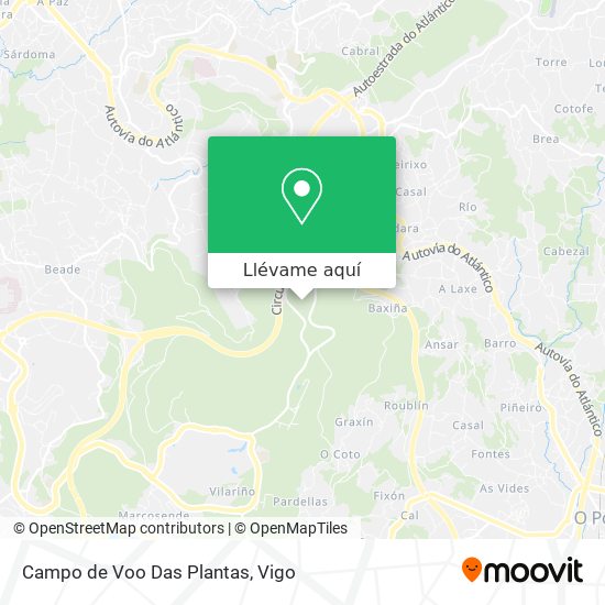 Mapa Campo de Voo Das Plantas