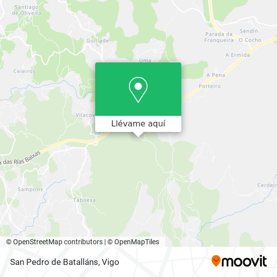 Mapa San Pedro de Batalláns