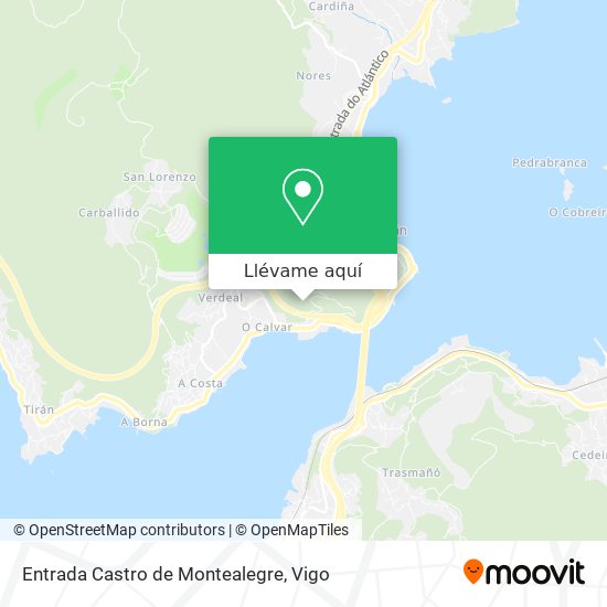 Mapa Entrada Castro de Montealegre