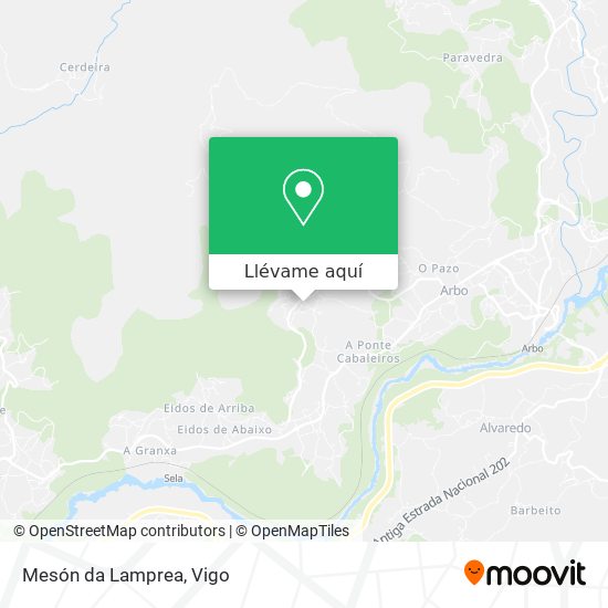Mapa Mesón da Lamprea