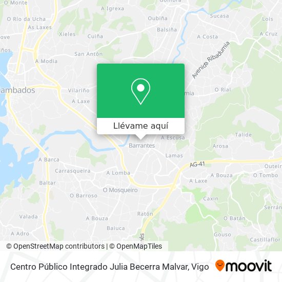 Mapa Centro Público Integrado Julia Becerra Malvar