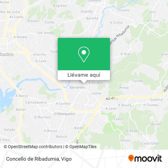 Mapa Concello de Ribadumia