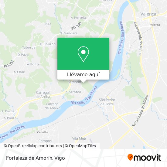 Mapa Fortaleza de Amorín